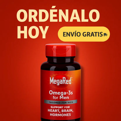 MEGA RED OMEGA 3S – Energía, Vitalidad y Apoyo Hormonal para Hombres
