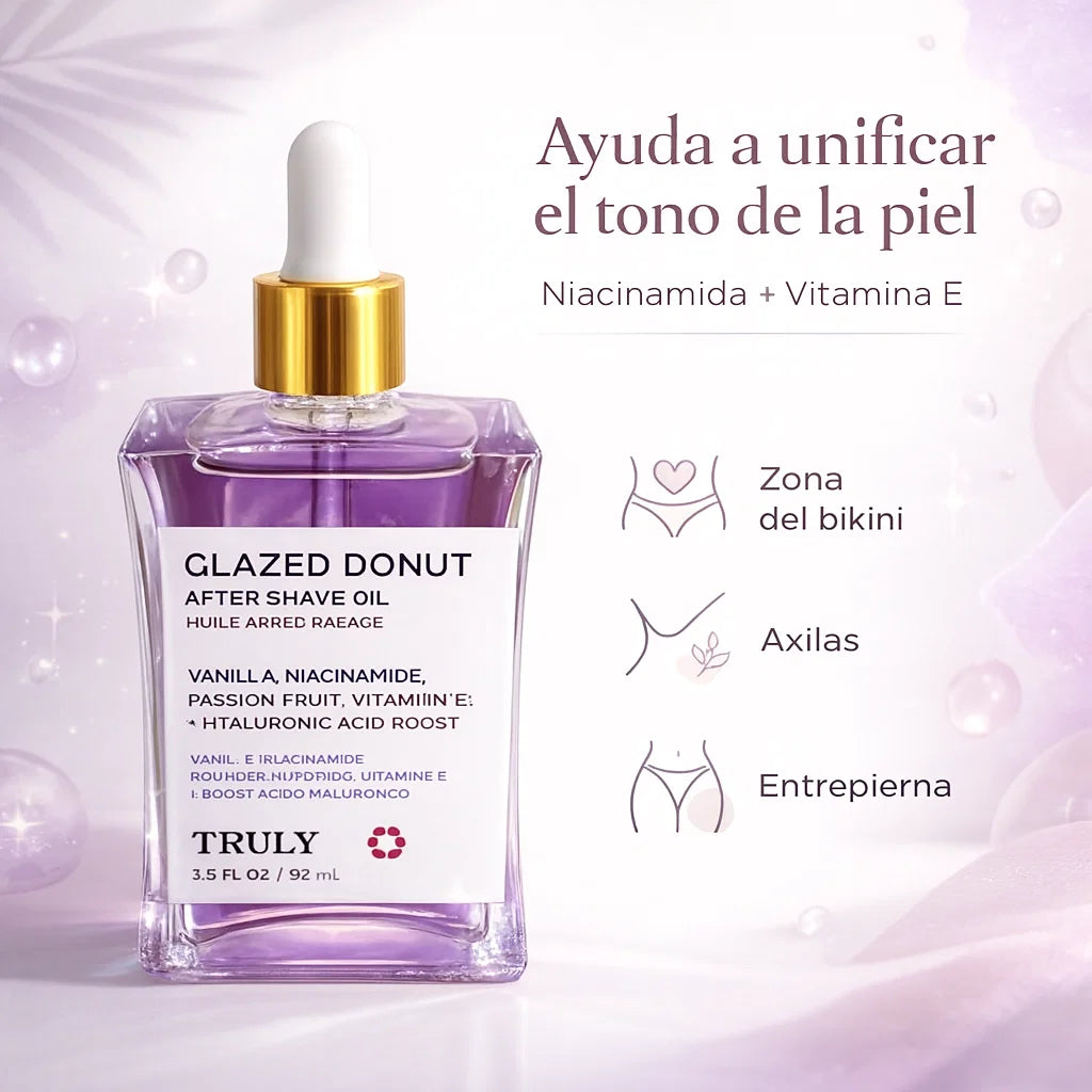 🎁 2x1 Aceite de Lujo Truly™ Post-Rasurado – Suavidad, Glow y Confianza Total