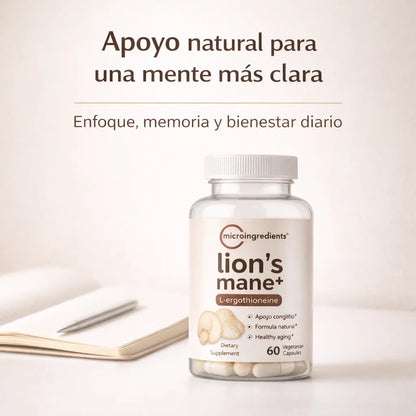 LION’S MANE+ - Apoyo avanzado para enfoque, memoria y bienestar mental a largo plazo