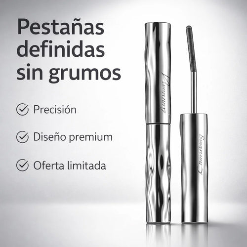 Rimel Metalico Reutilizable Lash™ – Pestanas naturales, perfectas y sin grumos todo el día