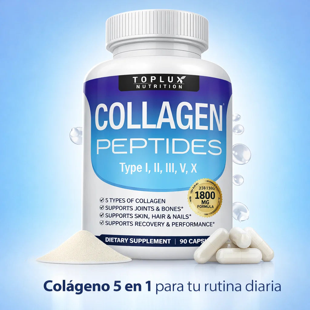 Colageno Peptidos 5 en 1 – Fuerza, Elasticidad y Renovacion Diaria para tu Cuerpo +35