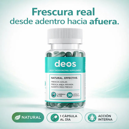 DEOS – Desodorante Interno Natural que Elimina el Mal Olor Desde la Raiz