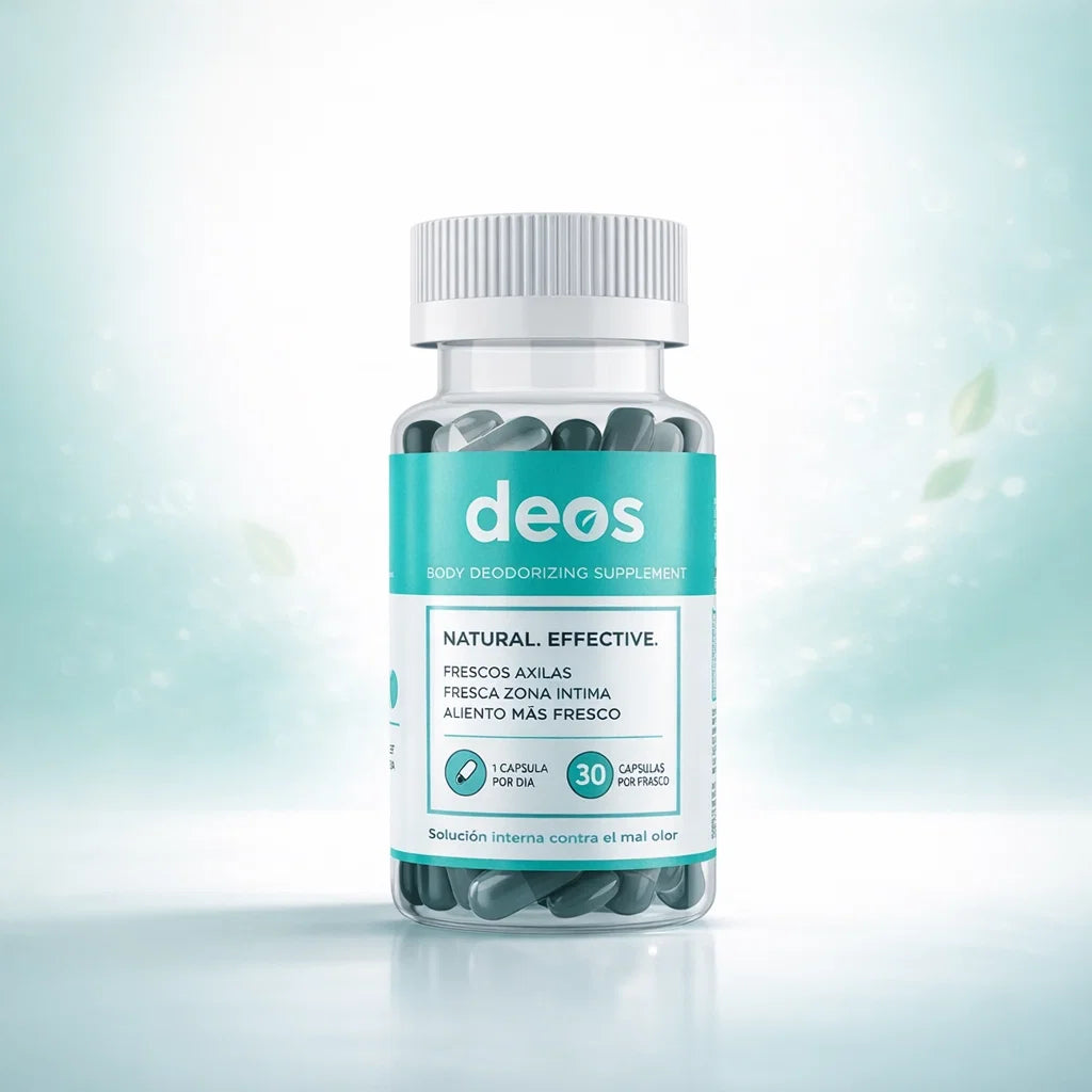 DEOS – Desodorante Interno Natural que Elimina el Mal Olor Desde la Raiz