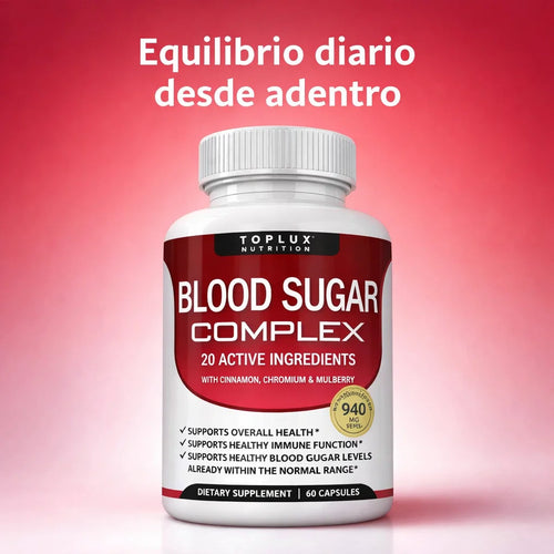 BLOOD SUGAR COMPLEX - Soporte Natural para Mantener tu Azucar en Equilibrio