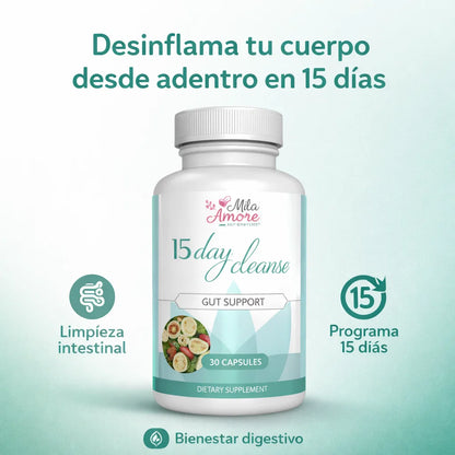 15 Days Colon Cleanse - Desinflama tu cuerpo desde adentro en solo 15 dias