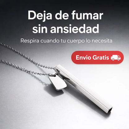 Collar Inhalador para Dejar de Fumar - Controla la ansiedad, reduce el estrés y reemplaza el habito del cigarro