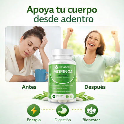 Moringa 100% Pure – Energía Natural, Menos Inflamacion y Bienestar Diario