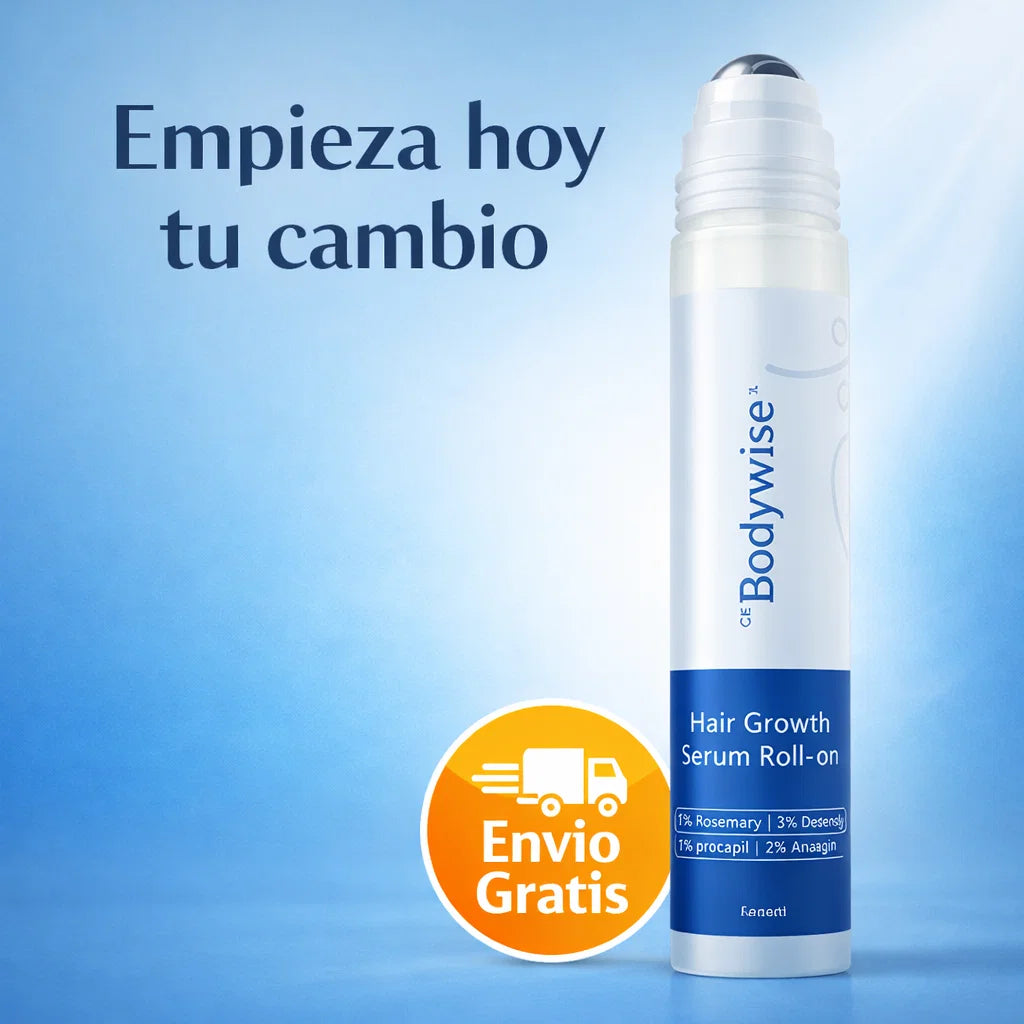 Serum Roll-On Activador de Crecimiento Capilar y Barba - Recupera densidad, fortalece el cabello