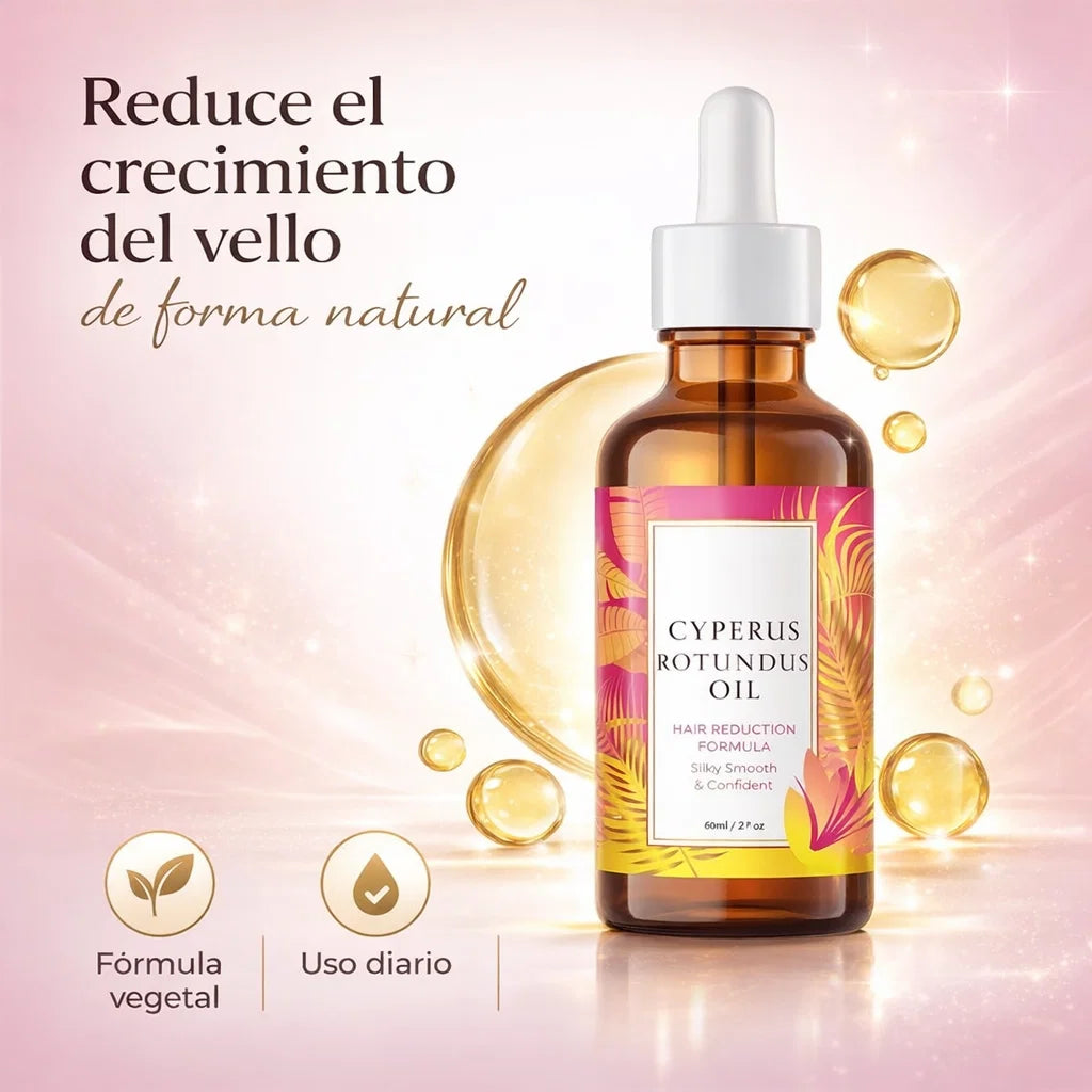Aceite Cyperus Rotundus – Reduce el crecimiento del vello de forma natural y progresiva