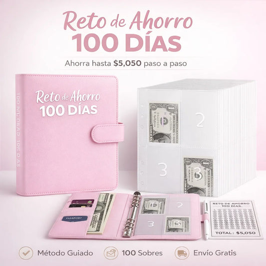 💰 Reto de Ahorro 100 Días – Organizador de Sobres Inteligente