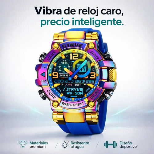 ⌚ STRYVE – Reloj Deportivo Premium Resistente al Agua