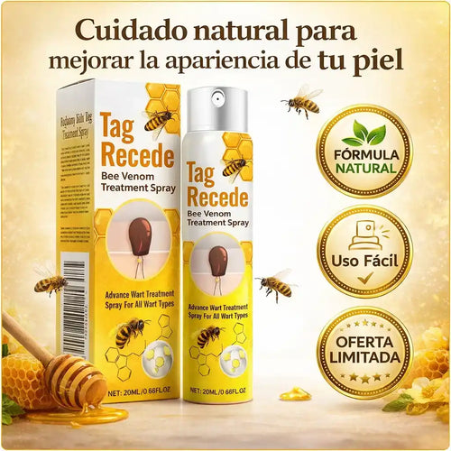 🐝 TAG RECEDE™ SPRAY PARA ELIMINAR VERRUGAS NATURALMENTE - Mejora visiblemente la apariencia