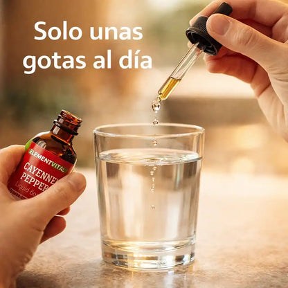 🔥 Cayenne Pepper Drops – Gotas Naturales para Activar tu Energia y Circulacion