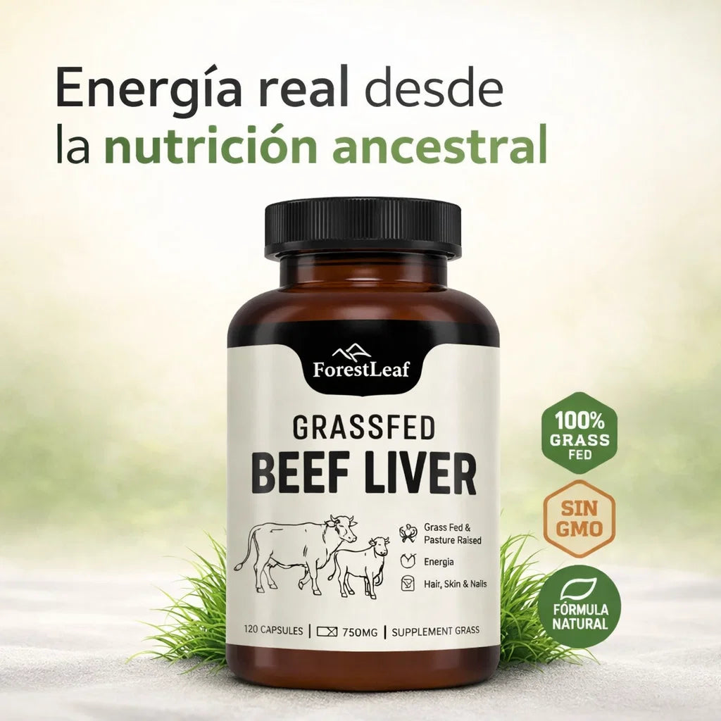 ForestLeaf Grass Fed Beef Liver - Energia real, nutrientes ancestrales y vitalidad diaria en capsulas