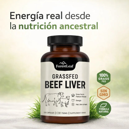 ForestLeaf Grass Fed Beef Liver - Energia real, nutrientes ancestrales y vitalidad diaria en capsulas