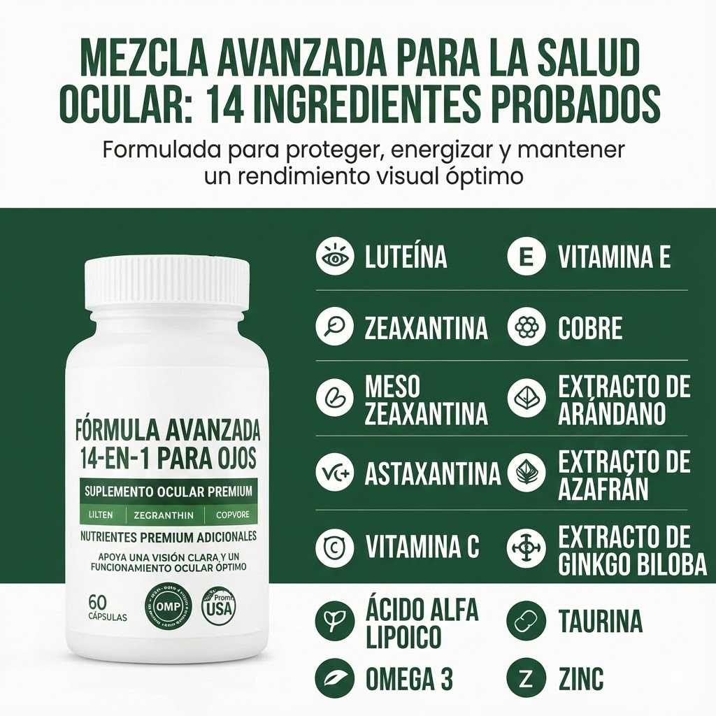 Ever Vision – Fórmula Avanzada 14-en-1 para el Cuidado Diario de la Vista